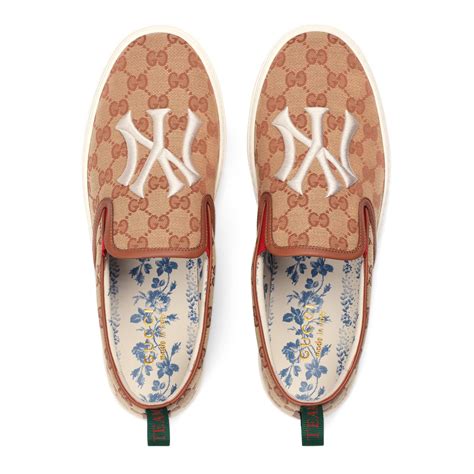 gucci yankee slip on|gucci new york yankees.